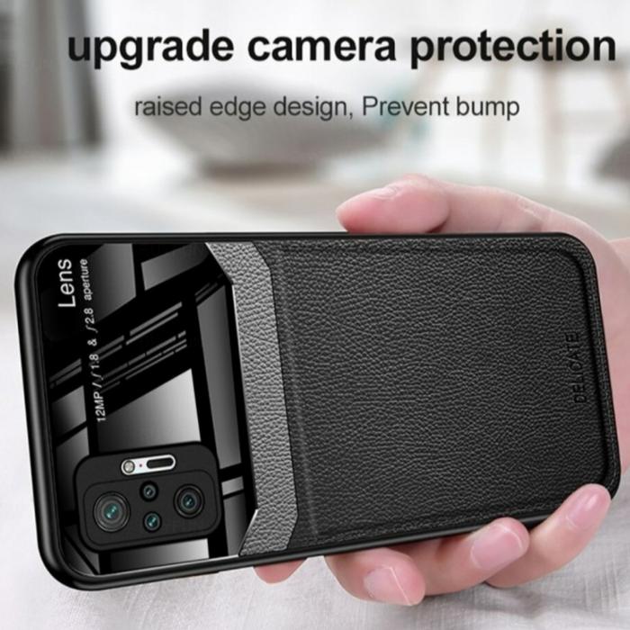 Gambar Xiaomi Redmi Note 10 Pro Hard Soft Case Leather Fundos Casing Cover - Hitam, Redmi Note10Pro dari Ananta Olshop Acc undefined Tokopedia