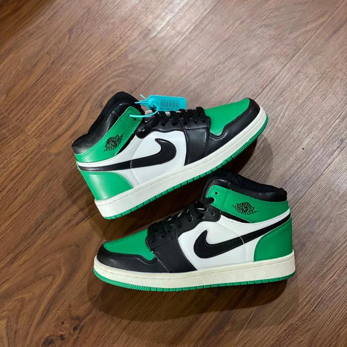 Jual nike air jordan 1 green black 