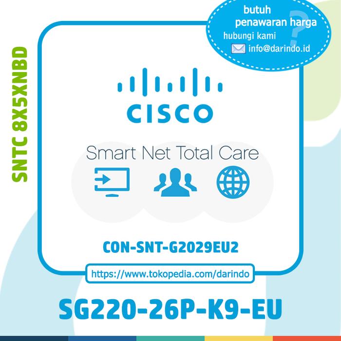 Gambar Cisco Smart Net Total Care for SG220-26P-K9-EU [CON-SNT-G2029EU2] dari Darindo Distribution undefined Tokopedia