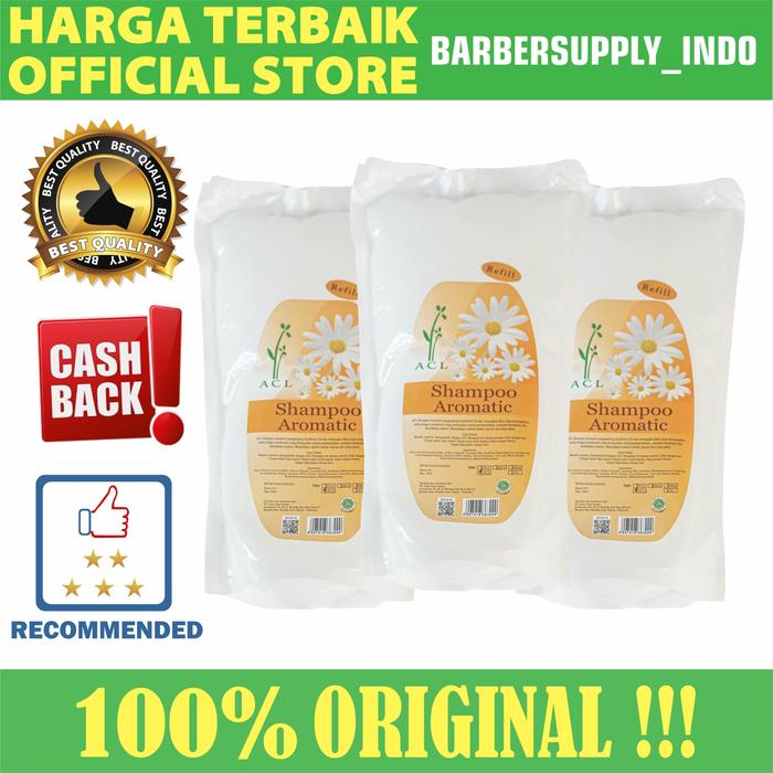 Gambar ACL SAMPO BARBER SALON SPA REFIL 1 LITER / SHAMPOO AROMATIC MURAH - AROMATIC dari Barbersupplyindo undefined Tokopedia