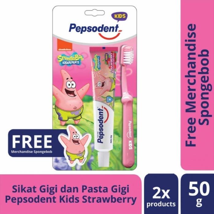 Gambar Pepsodent Kids Regime Sikat + Pasta Gigi - Merah Muda dari Baby Kama Shop undefined Tokopedia
