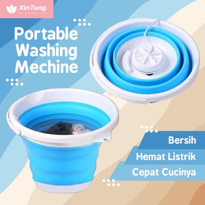 Gambar Mesin Cuci Portable Washing Machine Bisa Dilipat Hemat Listrik USB dari Xintong shop undefined Tokopedia