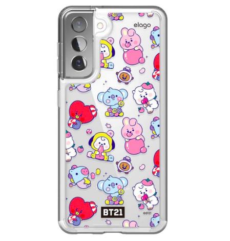 Gambar ELAGO X BT21 LINE FRIENDS PHONE CASE FOR SAMSUNG S21 ORIGINAL OFFICIAL - BT21 dari Lotipda undefined Tokopedia