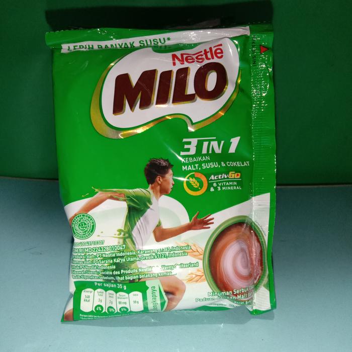 Gambar susu milo 3in1 sachet 35 g dari Bintangemon undefined Tokopedia