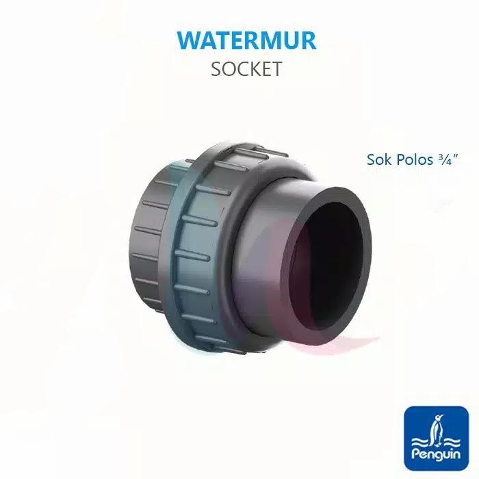 Gambar Union adaptor socket penguin orignal / watermur penguin uk 3/4 & 1"in - ukuran 3/4 dari Juraganpelampung undefined Tokopedia