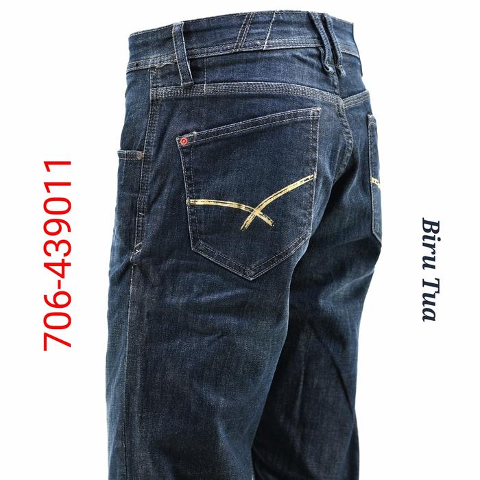 Gambar Celana Jeans Pria Oxygen 706-429011 Slim Fit Stretch - Biru Tua, 29 dari Toko Widya Dumai undefined Tokopedia