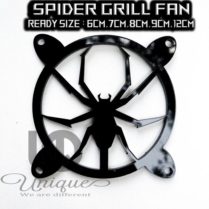 Gambar Spider Ram Grill Fan / Acrylic Pelindung Jaring Kipas Pc Komputer CPU - 6cm dari Unique Official Store undefined Tokopedia
