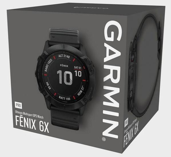 Garmin Fenix 6x Pro Solar Carbon Gray 