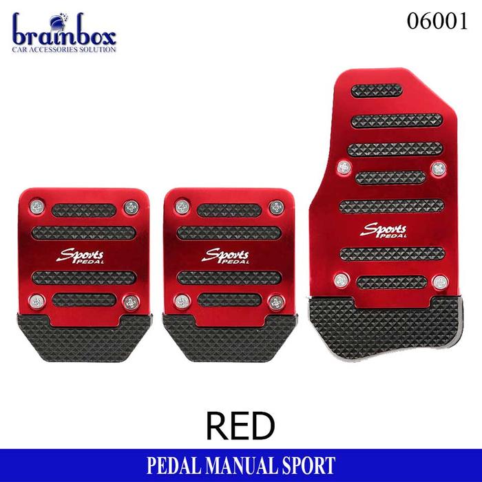Gambar Pedal Gas Mobil Manual Sport Cover Gas Pedal Gas Pedal Rem Pijakan - Merah dari Brainbox Car and Home undefined Tokopedia