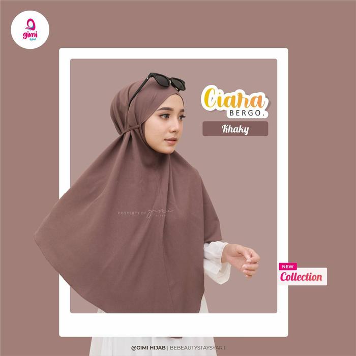 Gambar Ciara Bergo by Gimihijab jilbab instan - khaky, M dari Arfa Tokoku undefined Tokopedia