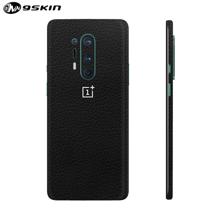 Gambar 9Skin - Premium Skin Protector for OnePlus 8 Pro - 3M Leather Texture - Black Leather, Back Only dari 9SKIN Premium undefined Tokopedia