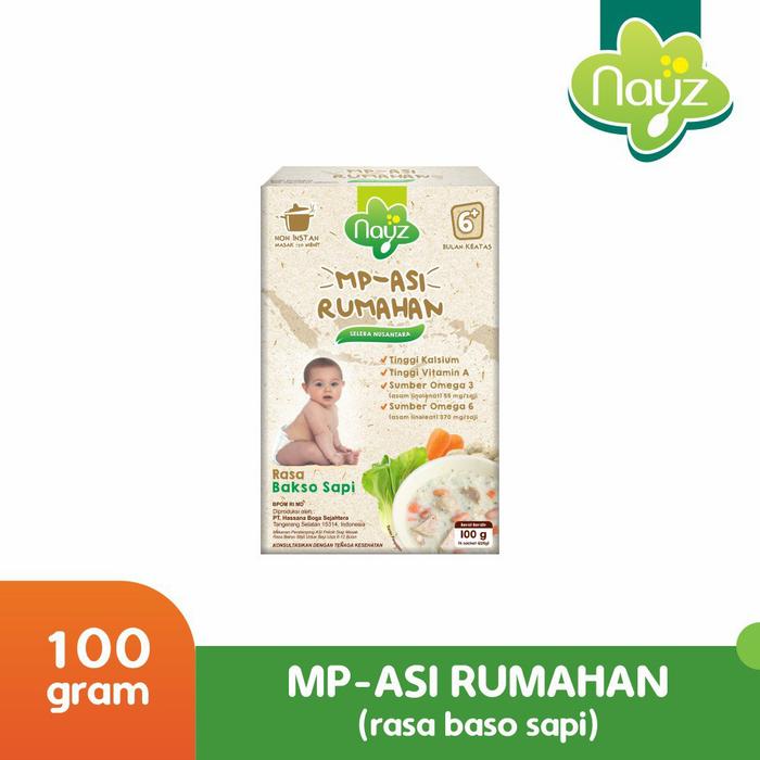 Gambar NAYZ MPASI HOMEMADE SELERA NUSANTARA RASA BAKSO SAPI 6+ 100GR dari toko bayi id undefined Tokopedia