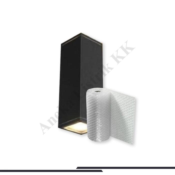 Gambar Lampu Dinding KOTAK SEGI HITAM MINIMALIS E27 2arah PILAR 2 ARAH HIAS - NO BubbleWrap dari Aneka Listrik KK undefined 4 Tokopedia
