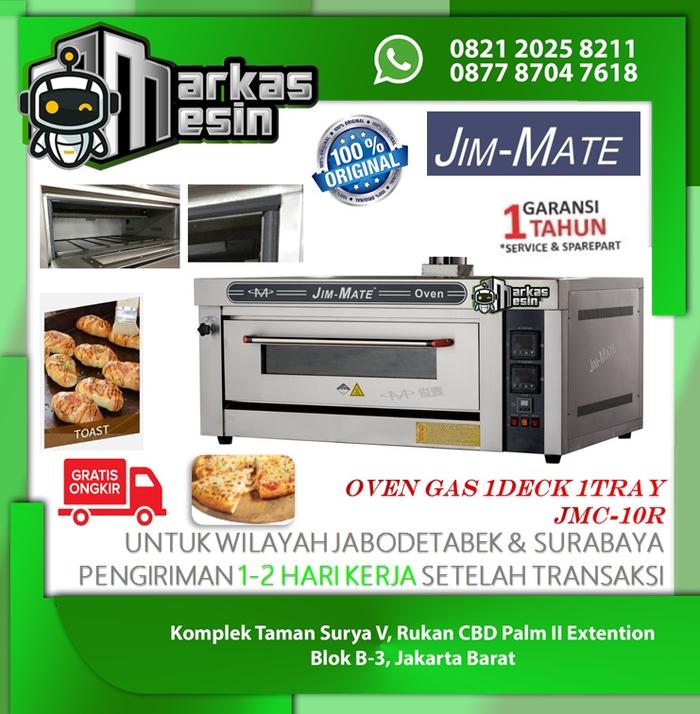 Gambar Gas Oven 1 Deck 1 Tray JIM-MATE JMC-10R - Oven Gas dari Markas Mesin undefined Tokopedia