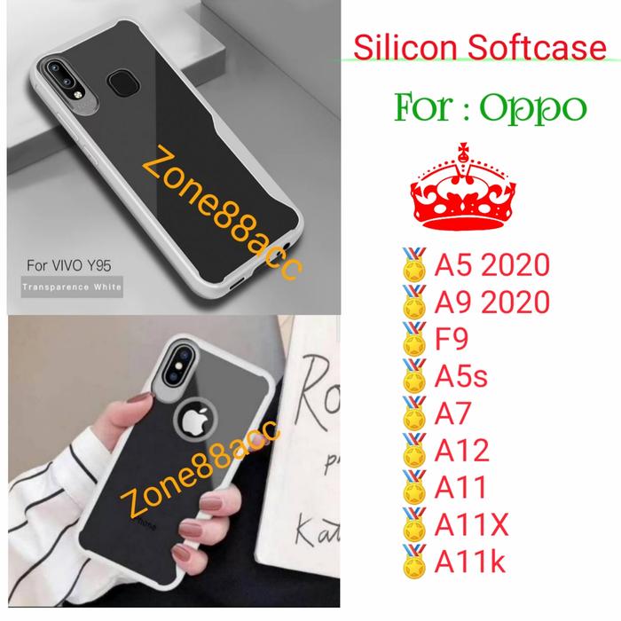 Case oppo A5 A9 F9 A5s A12 A7 A11 A11x A11k Silicon Softcase Focus Putih,  A9 2020