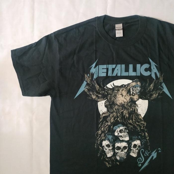Jual Metallica - S\u0026M2 Skulls - L - Kab 