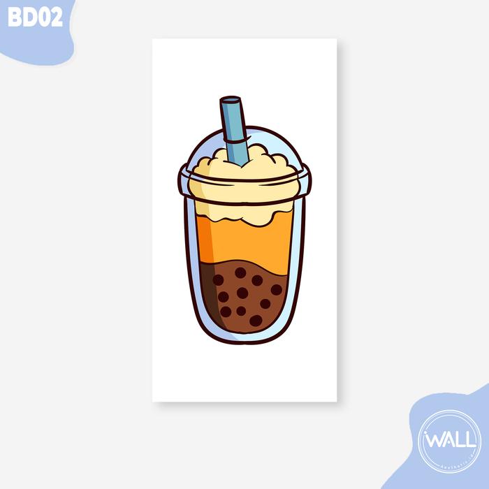 Gambar Hiasan Dinding, Poster, Pajangan, Dekorasi Rumah Boba Drink(BD01-BD04) - BD02, Original dari Wall Aesthetic id undefined Tokopedia