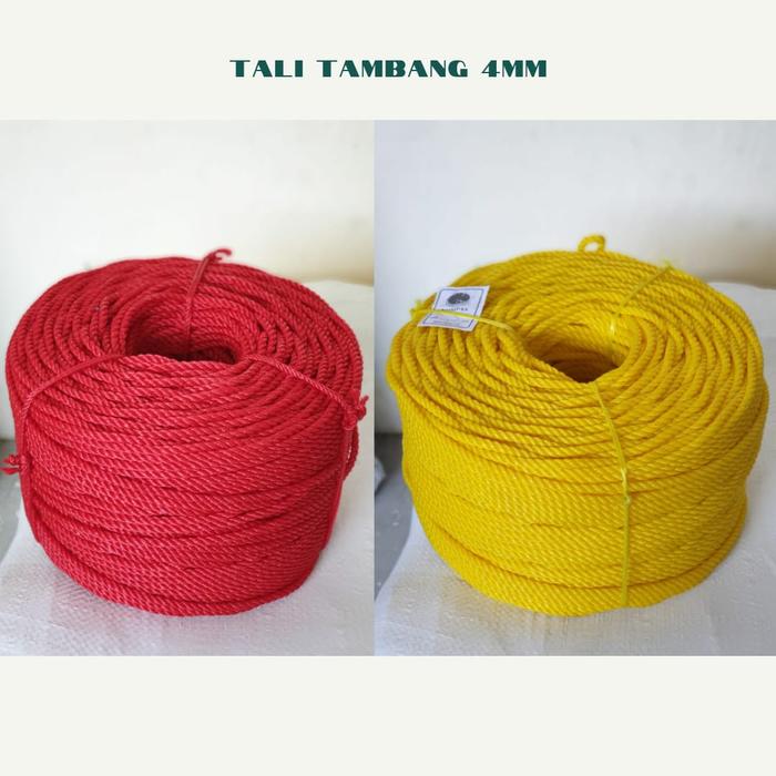 Jual TALI TAMBANG PLASTIK ROLL 4MM / 1 