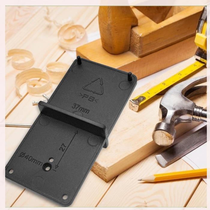 Gambar Alat Bantu Bor Pasang Engsel Pintu Lemari Kitchen Set Hinge Hole Drill - Hitam dari Sherra olshop undefined Tokopedia
