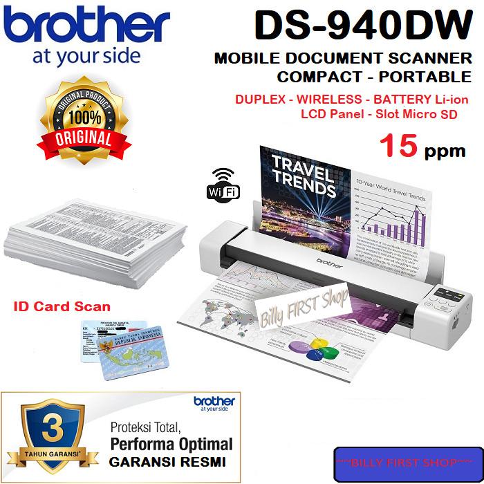 Jual BROTHER DS-940DW Portable Mobile 