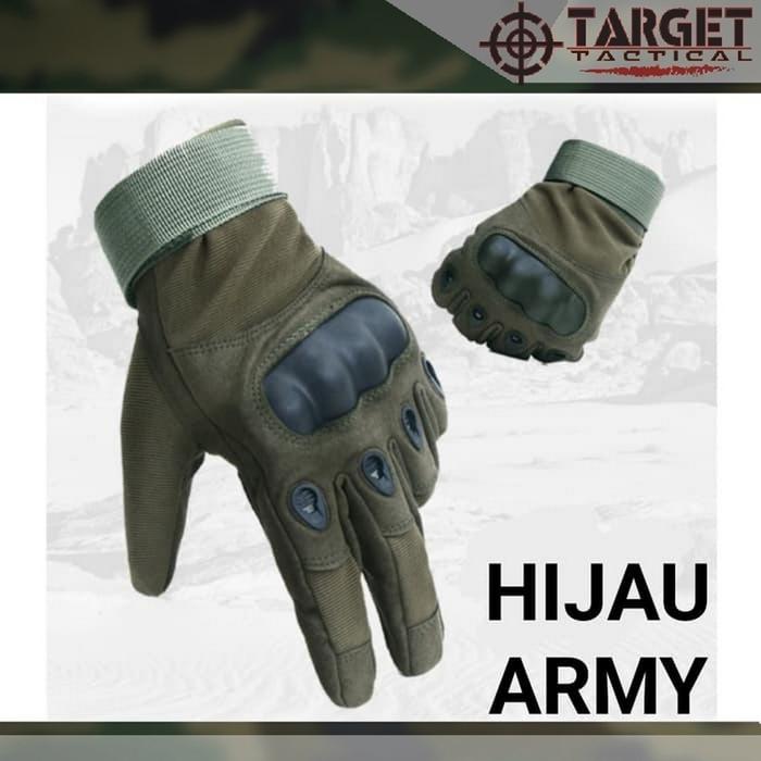 Gambar Sarung Tangan Tactical Oaklleey Full - Hijau Army - M dari TARGET MILITARY ID undefined Tokopedia