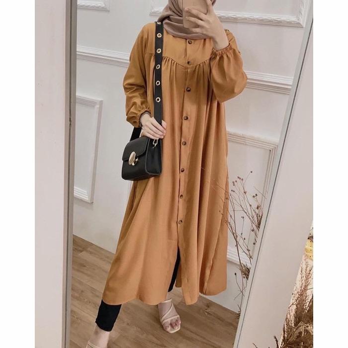Gambar Tunic Mozya - Mustard dari Gama_shop undefined 4 Tokopedia