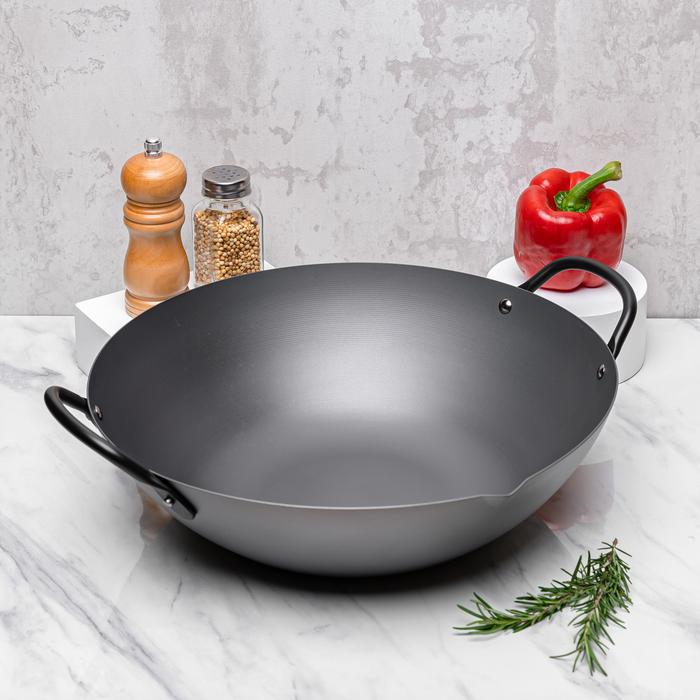 Gambar Wajan Jepang YOSHIKAWA Carbon Steel Canton Wok COOK-PAL 30cm dari Upscale Living undefined Tokopedia