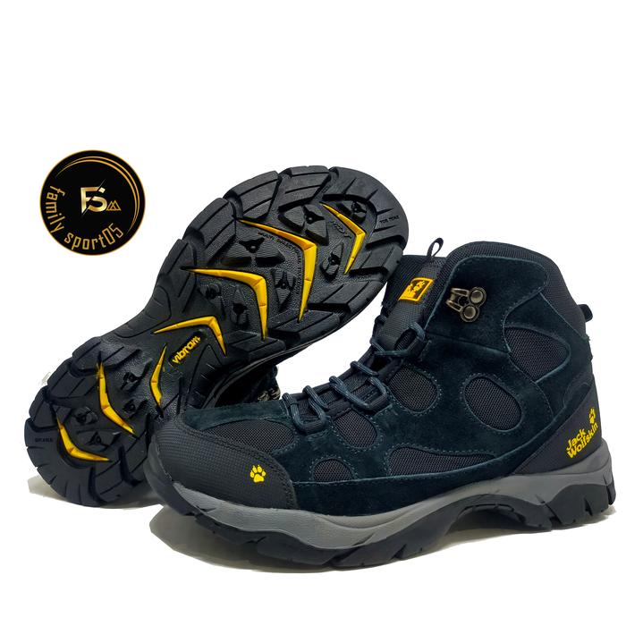 Gambar Sepatu gunung pria sepatu hiking pria Jackwolfskin Outdoor Ful Kancing - Hitam, 39 dari Familysport93 undefined Tokopedia