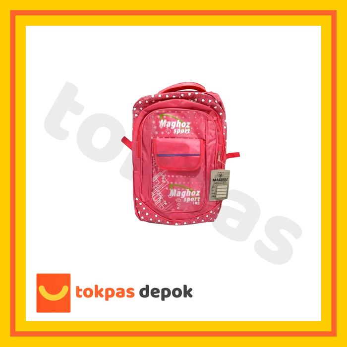 Gambar Tas Ransel Sekolah Anak Laki-Laki Perempuan Model Sport Warna Biru Merah Ungu R-103 Tas Sekolah SD SMP Fashion - Merah Muda dari Toko Pasti Puas Depok undefined Tokopedia