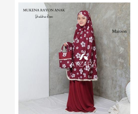 Gambar hot sale MUKENA ANAK BALI RAYON RENDA MOTIF (UMUR 8-13 TAHUN) terjamin - rose maroon dari anggistore124 undefined Tokopedia