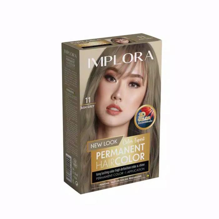 Gambar Implora New Permanent Hair Color/ Cat Rambut Pewarna Bleaching. - Ash Grey dari everygirlneeds undefined Tokopedia