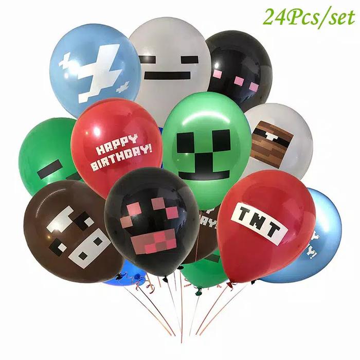 Jual Balon Foil Desain Minecraft Ukuran 18 Inch/dekorasi ulang tahun ...