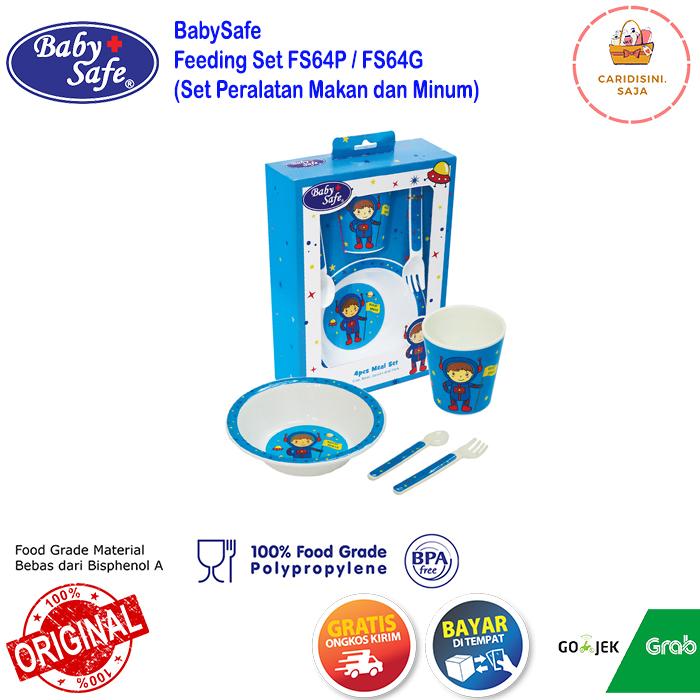 Gambar Baby Safe Piring Bayi Peralatan Makan Bayi Feeding Set Meal FS64 - Biru dari Caridisini_NEW undefined Tokopedia