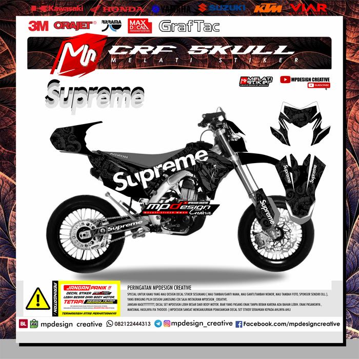 Jual Stiker Honda CRF 150L Supreme Black Kota Yogyakarta