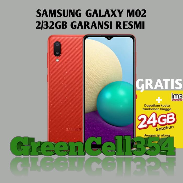 Gambar samsung galaxy m02 2/32gb - red, 2/32gb dari Green Cell 354 undefined Tokopedia