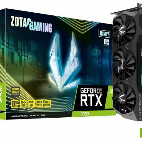 ZOTAC Gaming Geforce RTX 3080 TRINITY OC 10GB DDR6X 320 BIT di Qtc Store  Tokopedia