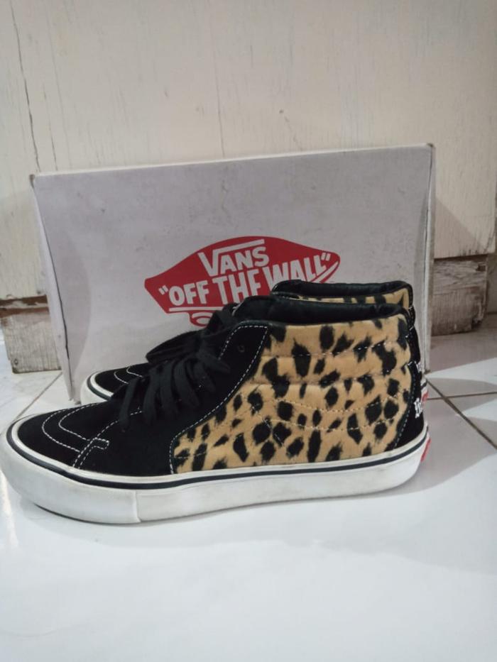 vans black cheetah