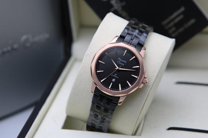 Gambar [ ORIGINAL ] Jam Tangan Wanita / Cewek Alexandre Christie 8647 AC 8647 - ROSEGOLD BLACK dari TOKOJAMKU_NEW undefined Tokopedia