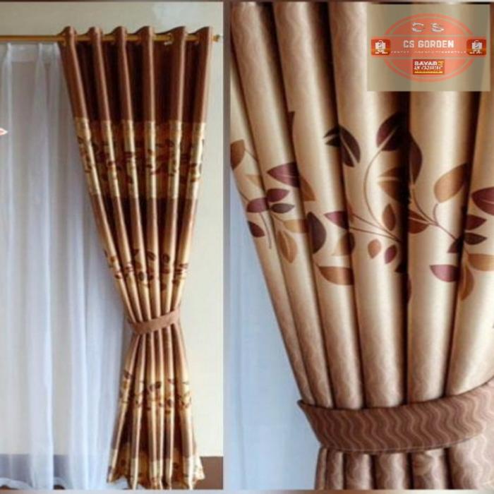 Gambar korden pintu jendela semokring minimalis black out murah #jendela - Hijau, L140 × P230 cm dari Cs Gorden undefined 5 Tokopedia
