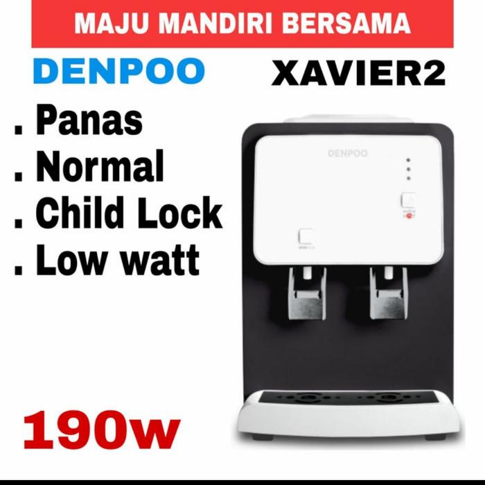 Gambar Dispenser Denpoo Xavier 2Hot & Fresh, Low Wat 190w - Putih dari Maju Mandiri Bersama JAKARTA undefined Tokopedia