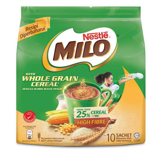Gambar Milo with Whole Grain Cereal dengan Bijirin Malaysia / Nestle Milo dari OchaaStore undefined Tokopedia