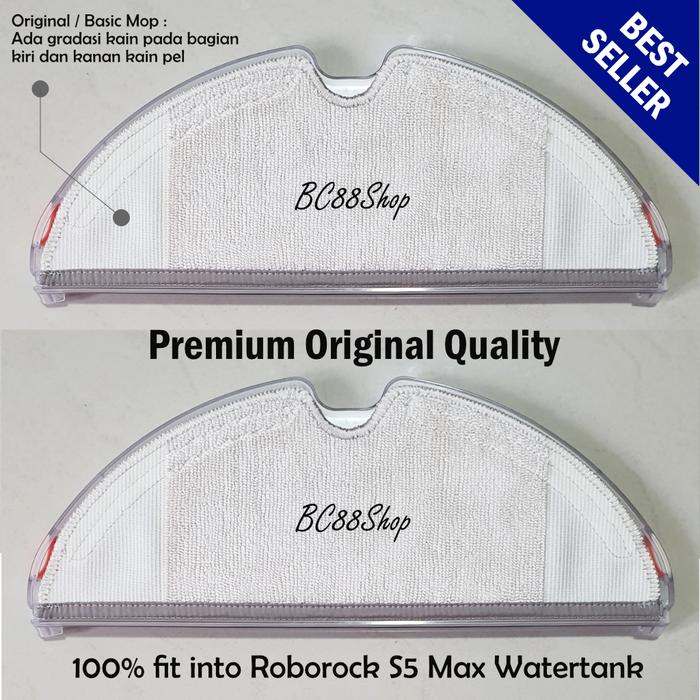 Gambar Roborock S5 Max S6 Mop Cloth (sparepart) - Mop 2 pcs dari BC88Shop undefined Tokopedia