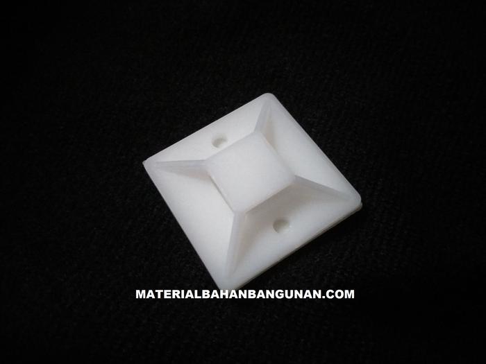 Gambar Per 10 Kabel Ties Mount 3 x 3 cm Pengait Pengikat Cable tis Tembok dari Toko Citra Bangunan undefined Tokopedia