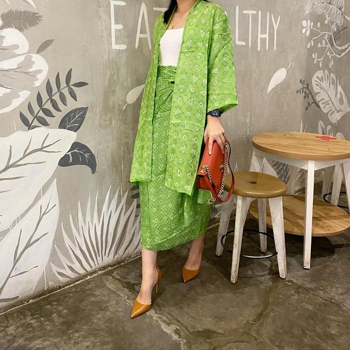 Gambar olin set-seri jumputan - Hijau dari LAUSBOUTIQUE undefined Tokopedia
