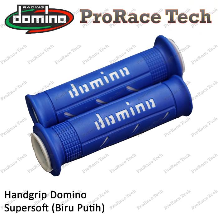 Gambar Jual Handgrip Domino Italy Supersoft Series Original - Biru Putih dari ProRace Tech undefined Tokopedia