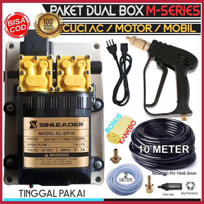 Gambar Mesin Pompa Cuci AC / Motor / Mobil High Pressure DC DUAL HIU BOX M2 - SINLEADER DUAL dari LARISNENI undefined Tokopedia