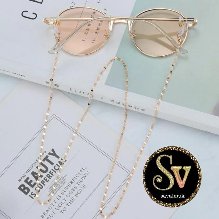Gambar strap masker rantai gold - Rantai dari SavalmukStore undefined Tokopedia