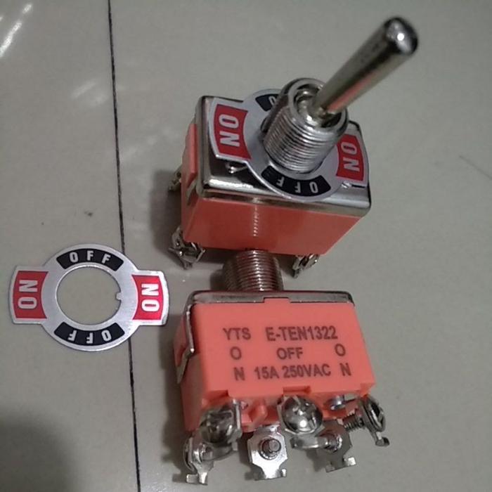 Gambar POWER SWITCH TOGGLE 2 KAKI 3 KAKI 4 KAKI 6 KAKI - 1322 dari Yulika_Shop undefined Tokopedia