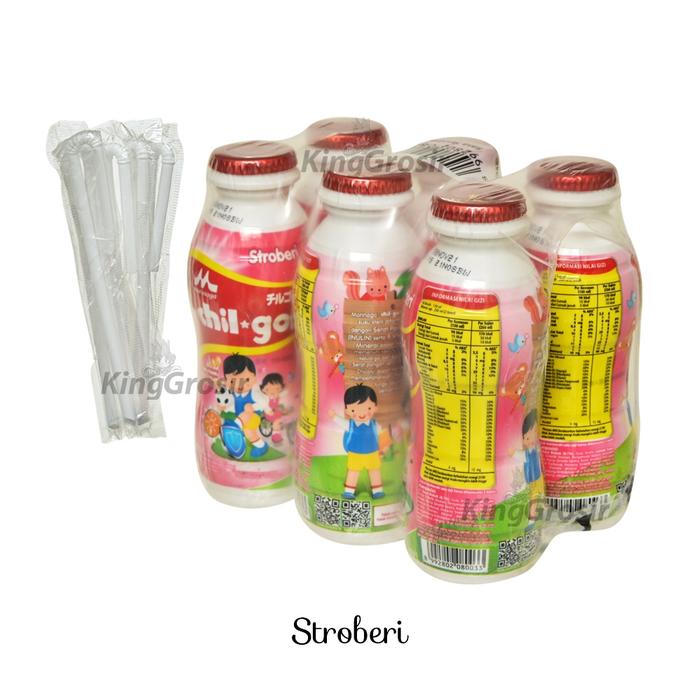 Gambar Morinaga Chil Go Susu Cair 130ml 1 Pack Isi 6 / Chilgo Susu UHT - Strawberry dari King Grosir Murah undefined Tokopedia