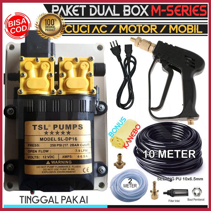 Gambar Mesin Pompa Cuci AC / Motor / Mobil High Pressure DC DUAL HIU BOX M2 - TSL DUAL dari LARISNENI undefined Tokopedia